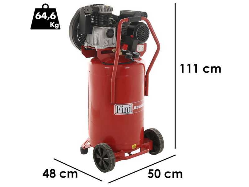 Fini Advanced MK 102-90V-2M - Compresor de aire el&eacute;ctrico monof&aacute;sico - Motore 2 HP - 90 L
