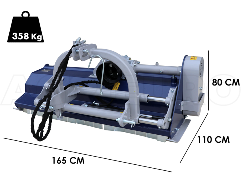 BullMach Rea 145 SH - Trituradora para tractor - Serie media - Desplazamiento hidr&aacute;ulico