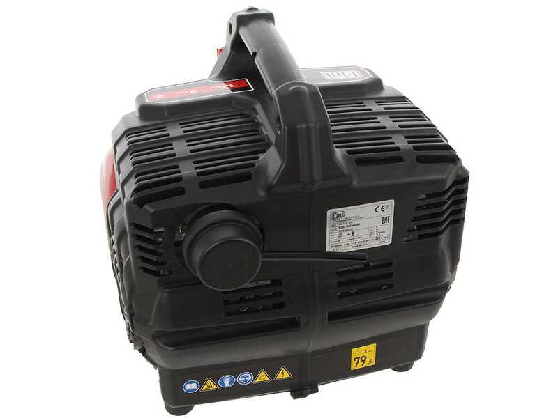 Fini Siltek S/6 - Compresor de aire el&eacute;ctrico port&aacute;til monof&aacute;sico silencioso, sin aceite - Motor 1 HP - 6 L