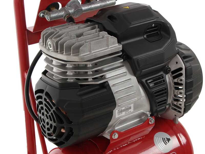 Fini Pioneer 244 - Compresor de aire el&eacute;ctrico port&aacute;til monof&aacute;sico, sin aceite - Motor 1.5 HP - 10 L