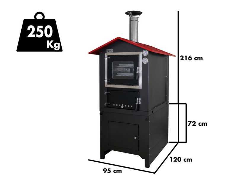 Horno de leña para exterior Seven Italy 80x44 , en oferta en AgriEuro