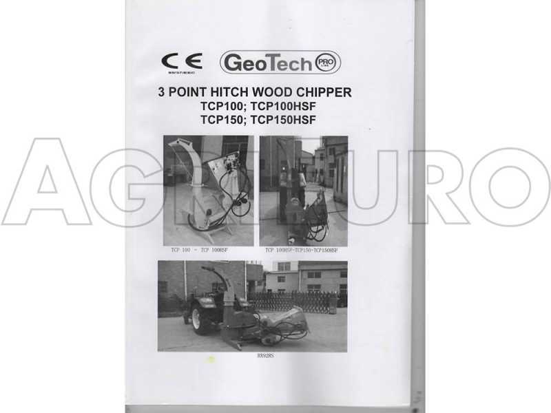 GeoTech Pro TCP 100 - Biotrituradora para tractor - Di&aacute;metro de corte 100 mm