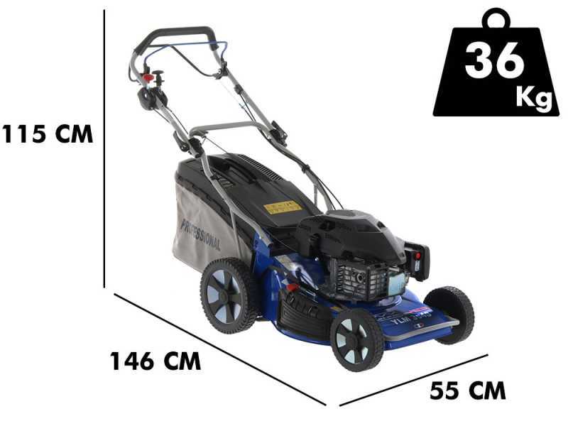 Cortac&eacute;sped de gasolina autopropulsado Marina Systems YLM 354S VV - Corte 52 cm - motor Yamaha MA190 - 4 en 1
