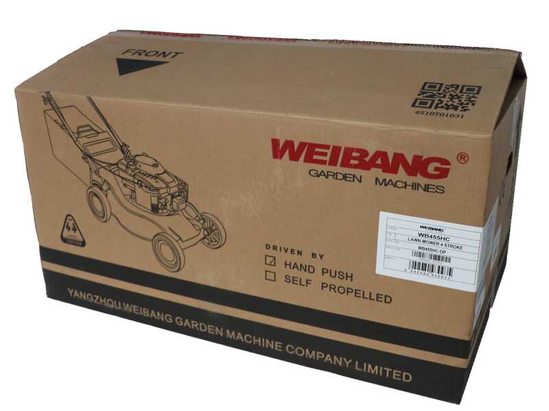 Cortac&eacute;sped Weibang WB455HCOP con motor de gasolina de 139 cc corte 45 cm