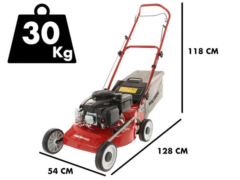 Cortac&eacute;sped Weibang WB455HCOP con motor de gasolina de 139 cc corte 45 cm