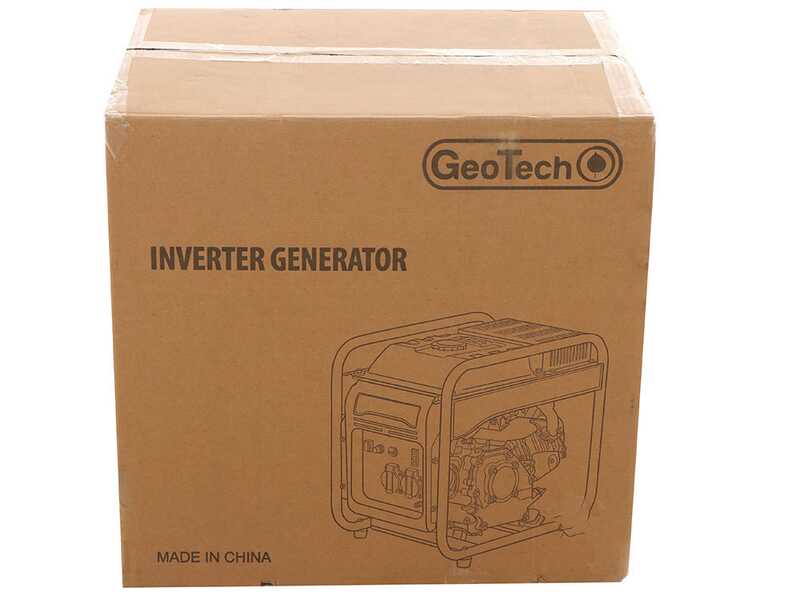 Geotech iG 3800 EVO - Generador de corriente con ruedas inverter a gasolina 3.8 kW - Continua 3.5 kW Monof&aacute;sica