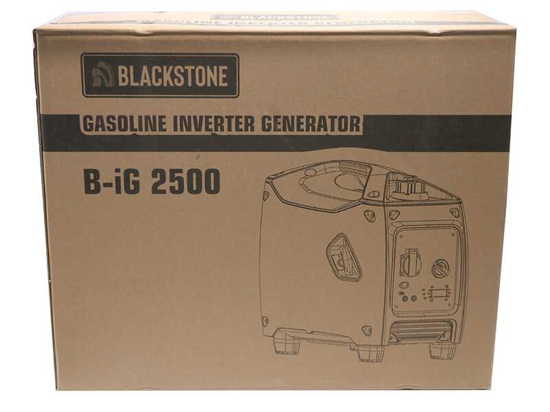 BlackStone B-iG 2500 - Generador de corriente inverter a gasolina, con ruedas 2.2 kW - Continua 2 kW Monof&aacute;sica