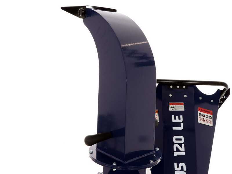 BullMach ZEUS 120 LE - Biotrituradora de gasolina profesional - motor de gasolina 15 HP con arranque el&eacute;ctrico