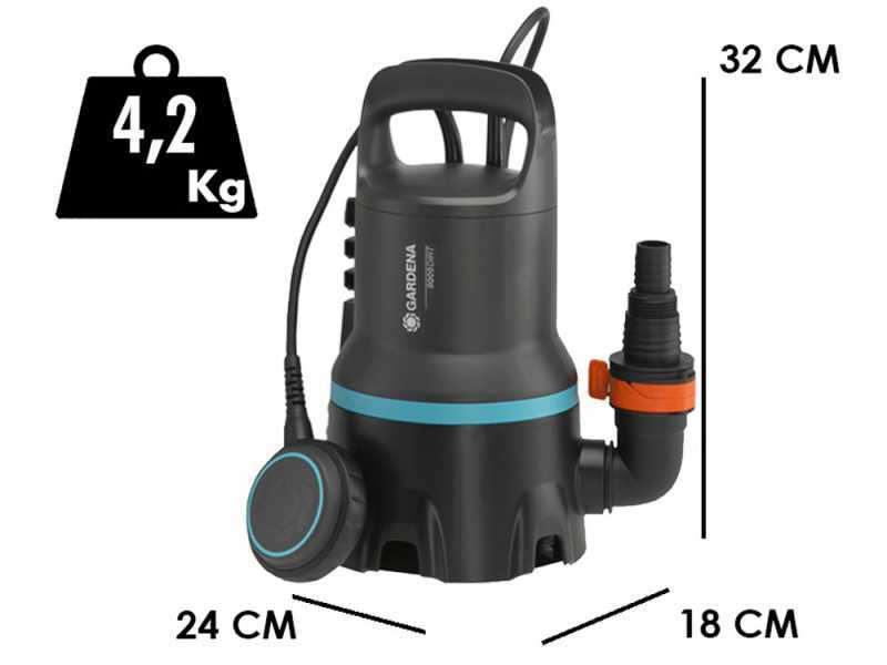 Gardena 9000 - Bomba sumergible para aguas sucias