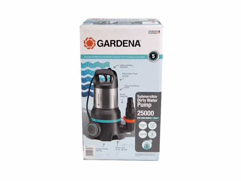 Bomba sumergible Gardena 25000 para aguas sucias art. 9046-20 - en acero inox