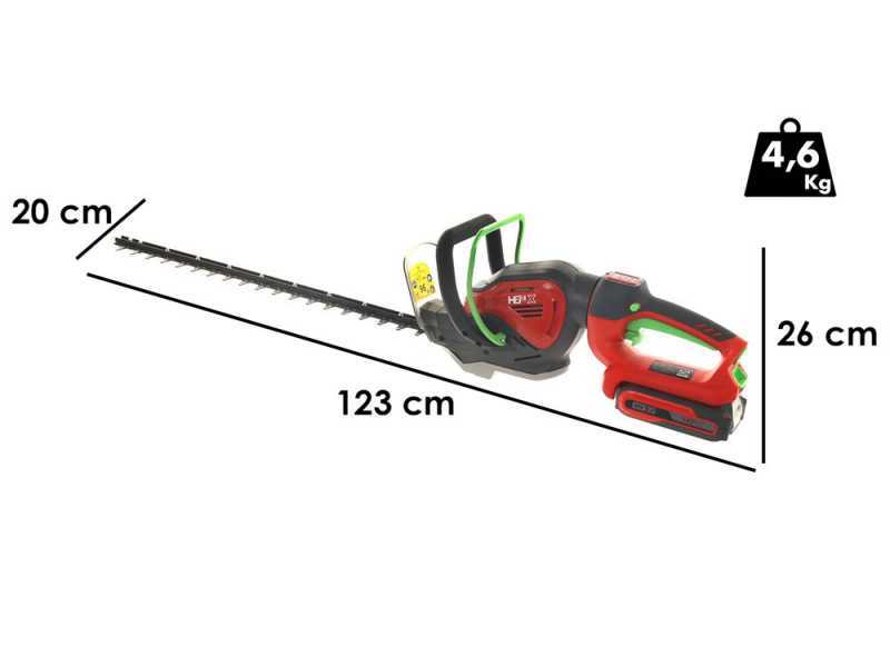 Cortasetos de bater&iacute;a HENX H36XZA24-G - Cuchilla de 61 cm - SIN CARGADOR NI BATER&Iacute;A