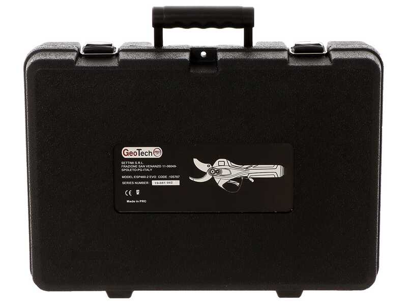 Tijeras el&eacute;ctricas de poda GeoTech Pro ESP-460-2 EVO - Bater&iacute;a de 43.2V y 4Ah - Di&aacute;metro de corte 40 mm