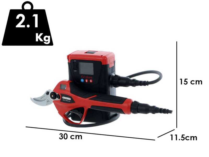 Tijeras el&eacute;ctricas de poda GeoTech Pro ESP-460-2 EVO - Bater&iacute;a de 43.2V y 4Ah - Di&aacute;metro de corte 40 mm