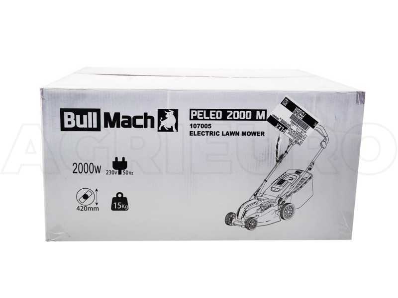 BullMach PELEO 2000 M - Cortac&eacute;sped el&eacute;ctrico - 2000 W - Corte de 42 cm