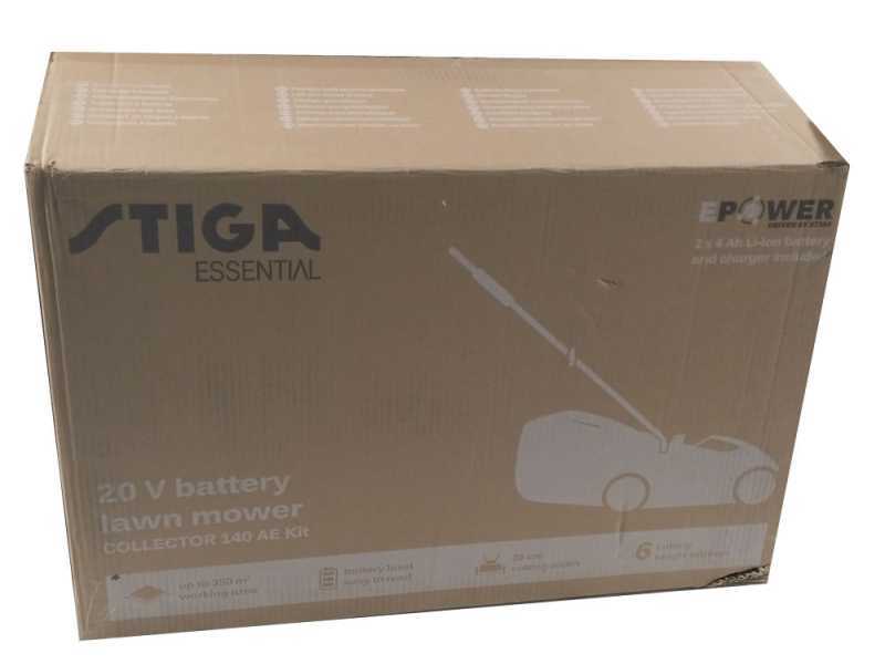 Stiga Collector 140 AE Kit - Cortac&eacute;sped de bater&iacute;a - 2x20V/4.0Ah - Corte 38 cm