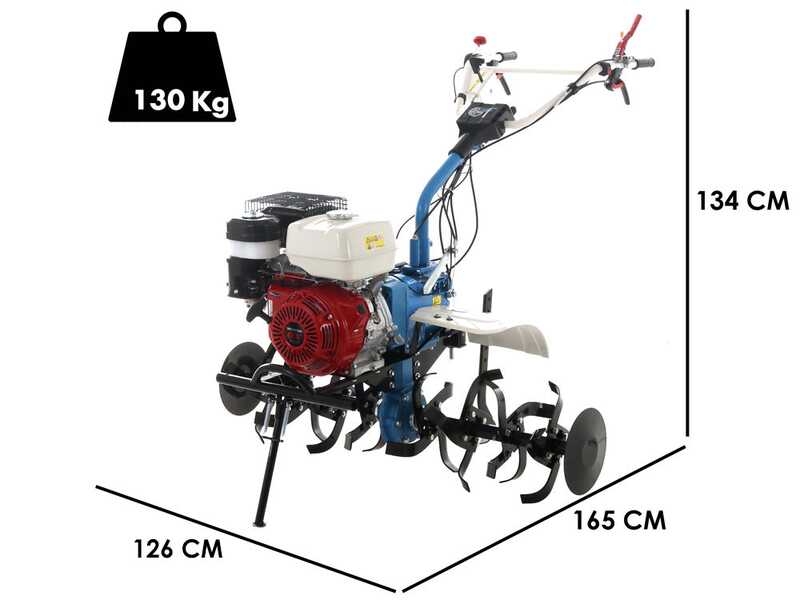 AGT 13000 - Motoazada de gasolina 13 HP - Honda GX390 389cc - cambio marchas 2+1 marcha atr&aacute;s