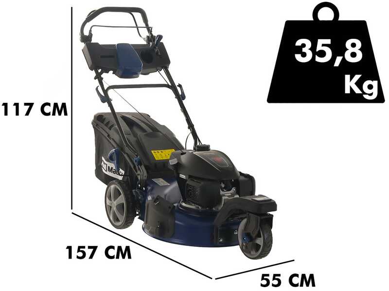 Cortac&eacute;sped autopropulsado de gasolina BullMach CERBERO 53 H - Motor Honda GCVx200