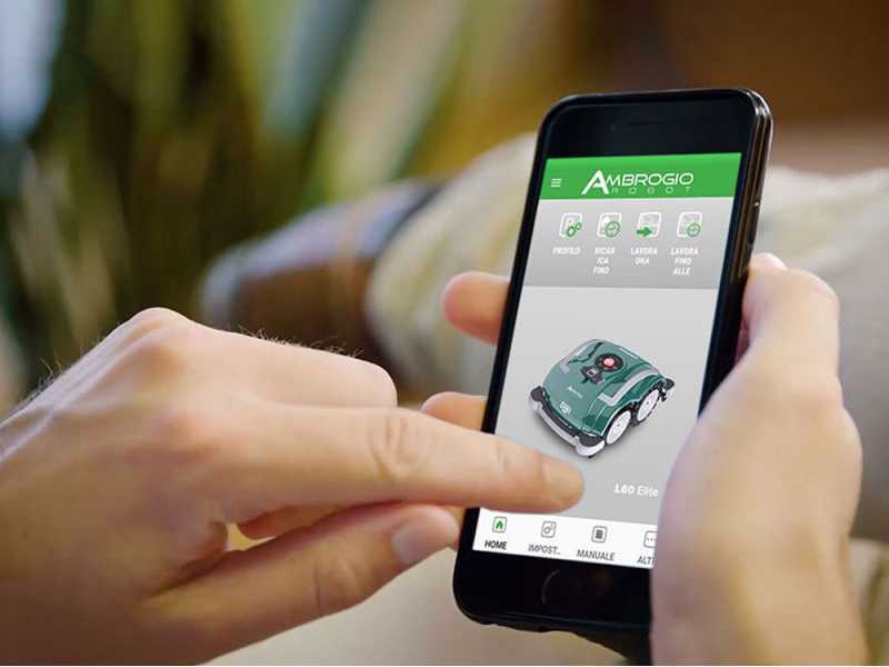 Ambrogio L15 Deluxe - Robot cortac&eacute;sped - Con cable perimetral - Bater&iacute;a 25,9 V 2,5 Ah