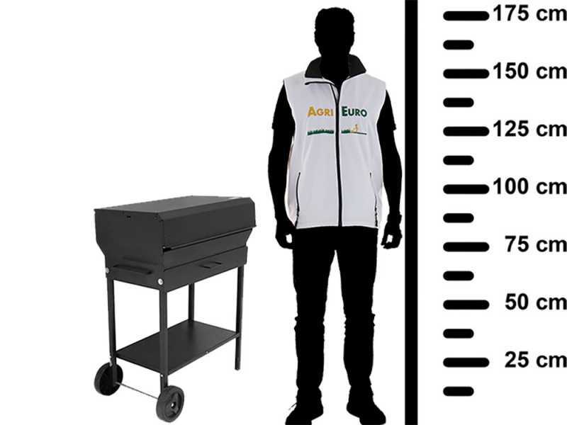 Mille Doriano - Barbacoa de carb&oacute;n de hierro artesanal - 67,5x37cm