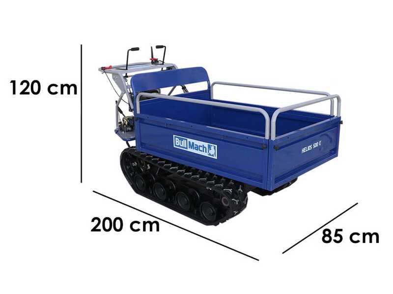 Carretilla de orugas BullMach Helios 500 E - Caj&oacute;n hidr&aacute;ulico extensible 500 Kg