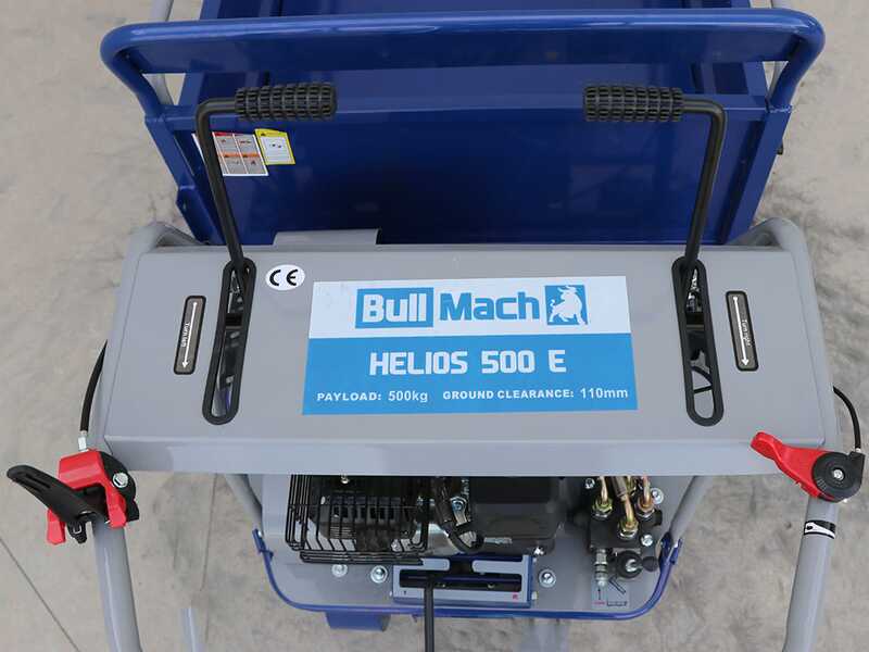 Carretilla de orugas BullMach Helios 500 E - Caj&oacute;n hidr&aacute;ulico extensible 500 Kg