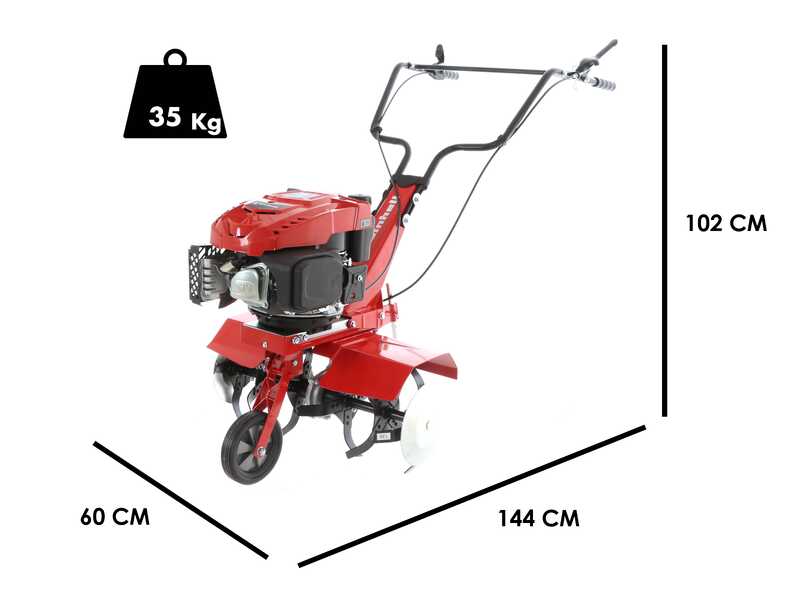 Einhell GC-MT 2560 LD - Motoazada de gasolina 5 HP - Motor 150cc 