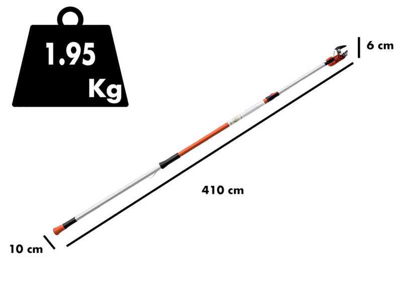 Bahco ATP 230-410 - Tijeras de poda profesional - p&eacute;rtiga telesc&oacute;pica 230-410 cm - &Oslash; 32 mm