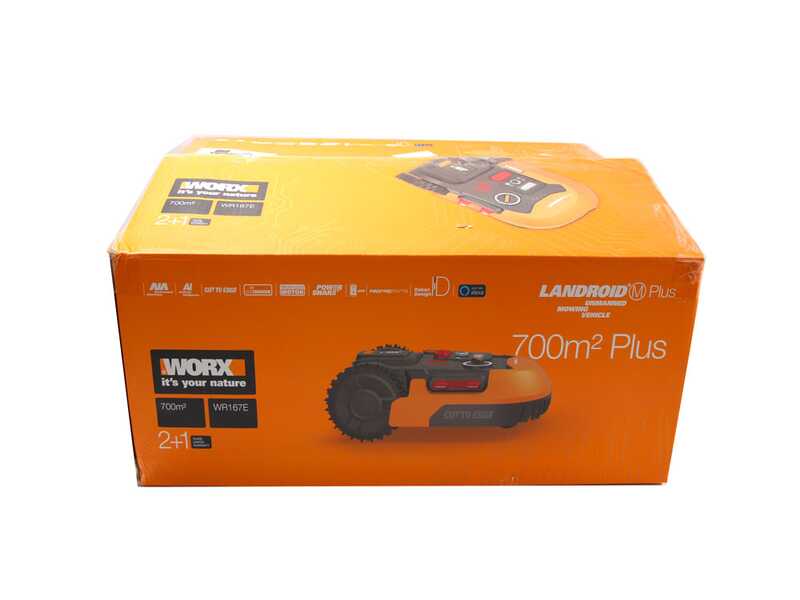 Robot cortac&eacute;sped Worx Landroid WR167E con per&iacute;metro bater&iacute;a 20V y 4Ah - M700 2.0