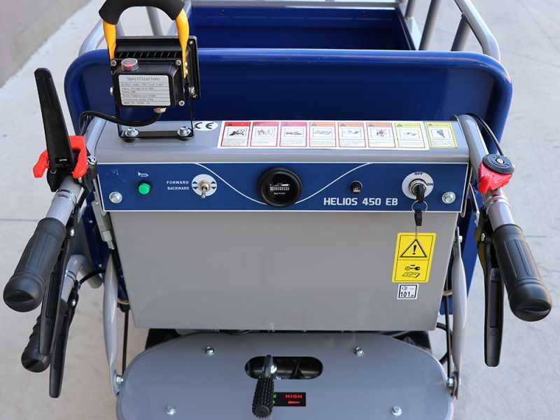 Carretilla el&eacute;ctrica de bater&iacute;a BullMach Helios 450 EB - Caj&oacute;n extensible manual 450 Kg