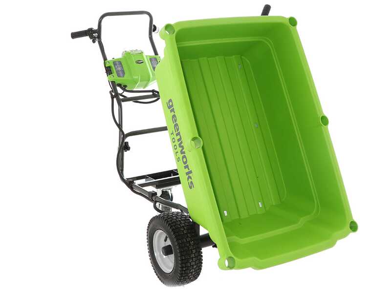 Carretilla el&eacute;ctrica con ruedas Greenworks G40GC Garden Cart 40V - SIN BATER&Iacute;A NI CARGADOR