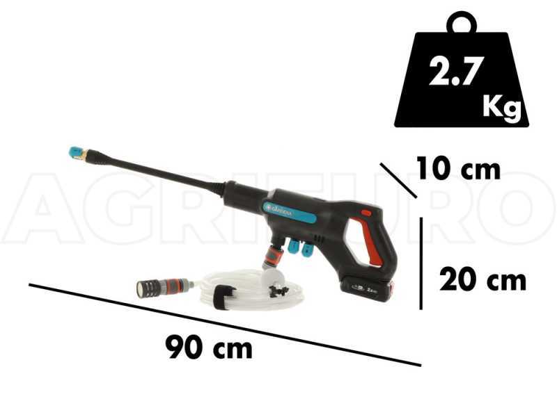 Pistola hidrolimpiadora de presi&oacute;n Gardena AcquaClean 24/18V SIN BATER&Iacute;A NI CARGADOR