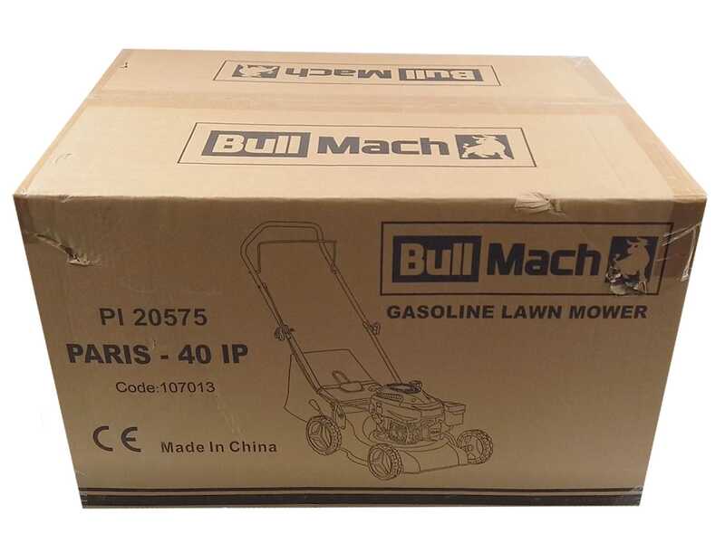 Cortac&eacute;sped de empuje BullMach PARIS - 40 IP - Motor de gasolina de 4 HP - corte 40 cm