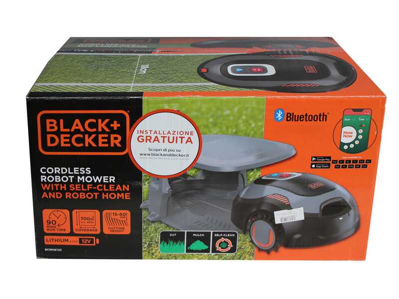 Black &amp; Decker BCRMW123-QW - Robot cortac&eacute;sped - con per&iacute;metro - Bater&iacute;a de litio 12V