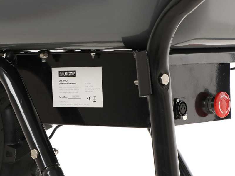 Carretilla de bater&iacute;a BlackStone CAR 150-M80 - Bater&iacute;a de 24V/12Ah