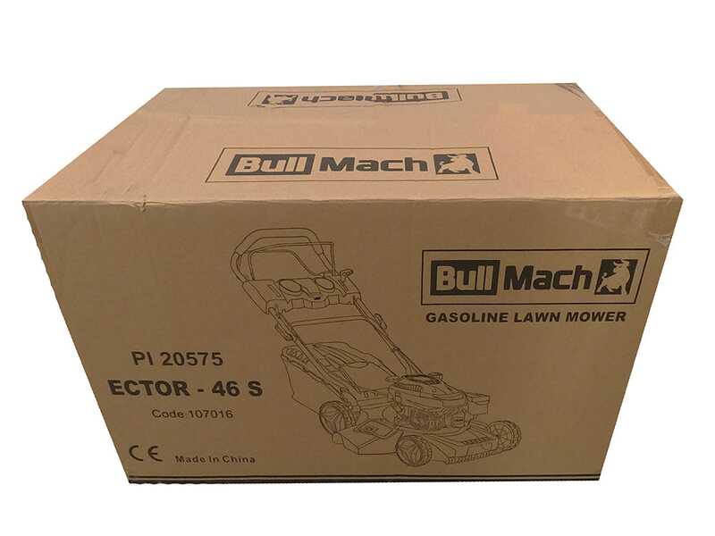 Cortac&eacute;sped autopropulsado de gasolina BullMach ECTOR 46 S - 4 en 1 - Motor Warrior de 170 cc