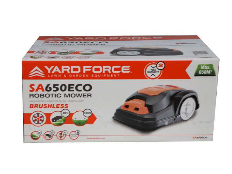 Robot cortec&eacute;sped Yard Force SA650ECO - bater&iacute;a de litio