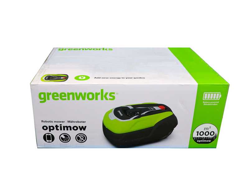 Greenworks OPTIMOW 10 GRL110 - Robot cortac&eacute;sped - con cable perimetral