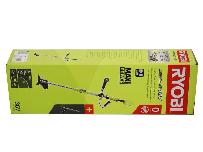 Ryobi RBC36B26B - Desbrozadora de bater&iacute;a - MAX POWER 36V - BATER&Iacute;A Y CARGADOR NO EST&Aacute;N INCLUIDOS