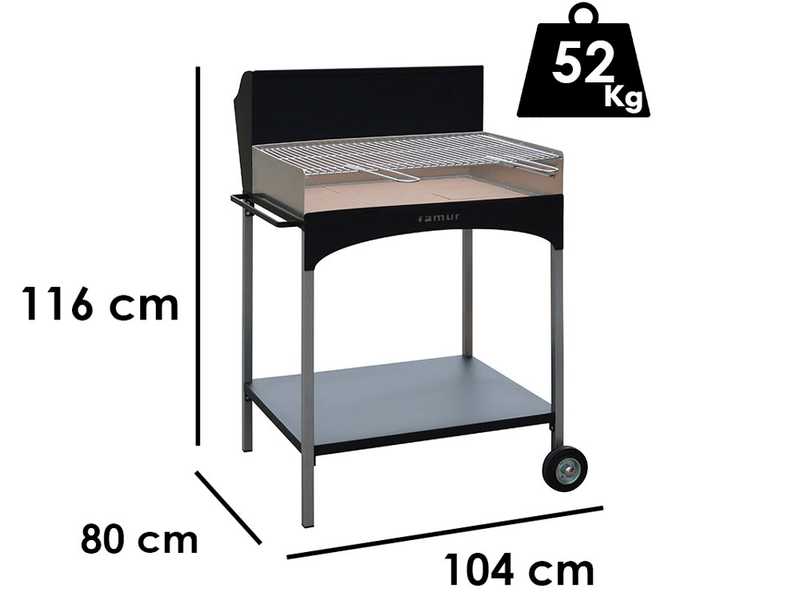 Famur BK 8 ECO - Barbacoa de le&ntilde;a y carb&oacute;n