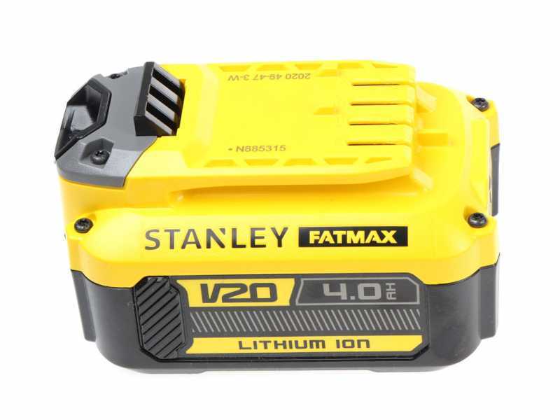 Podadora telesc&oacute;pica el&eacute;ctrica con p&eacute;rtiga regulable STANLEY FATMAX V20 - Bater&iacute;a 18V 4AH