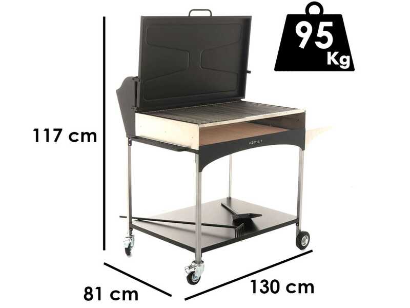 Famur BK 10 Elite - Barbacoa de le&ntilde;a y carb&oacute;n