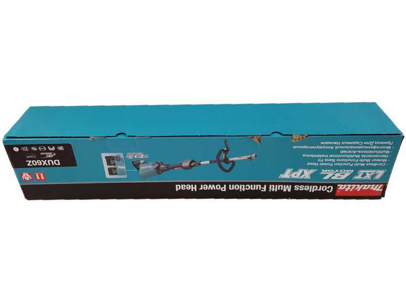 Podadora de bater&iacute;a 36V multifunci&oacute;n Makita DUX60 con p&eacute;rtiga de 108 cm - Bater&iacute;e 2x18V 3Ah