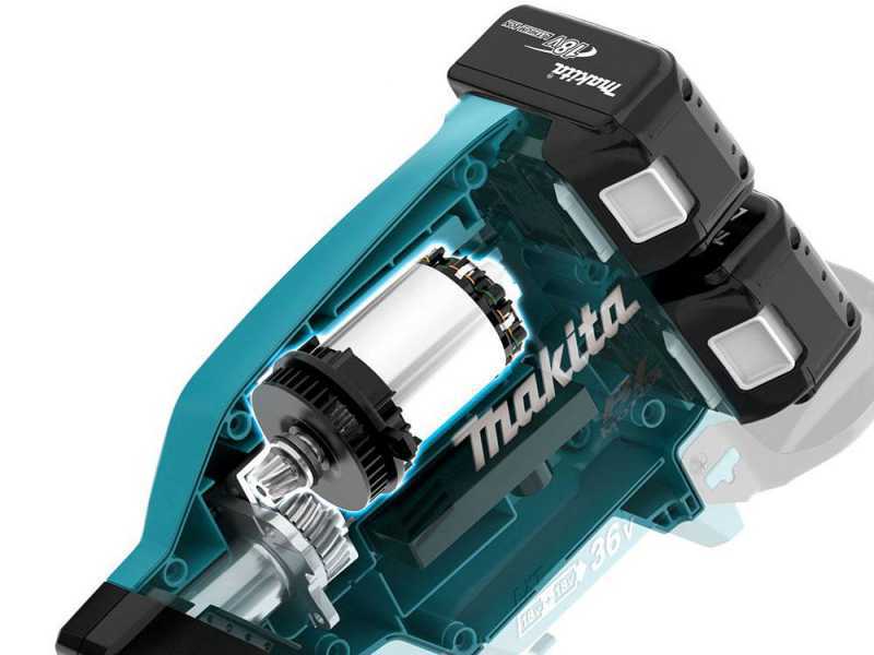 Podadora de bater&iacute;a 36V multifunci&oacute;n Makita DUX60 con p&eacute;rtiga de 108 cm - Bater&iacute;e 2x18V 3Ah