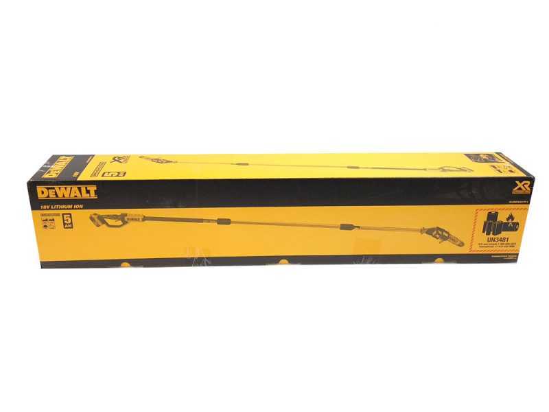 Podadora el&eacute;ctrica de bater&iacute;a con p&eacute;rtiga DeWalt DCMPS567P1-QW - 18V - 5AH