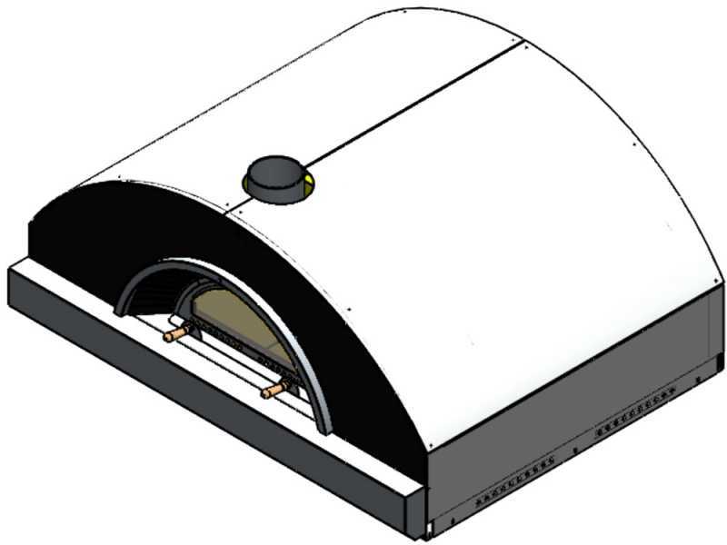 Horno de le&ntilde;a Profesional INOX F00100 - 10 pizzas