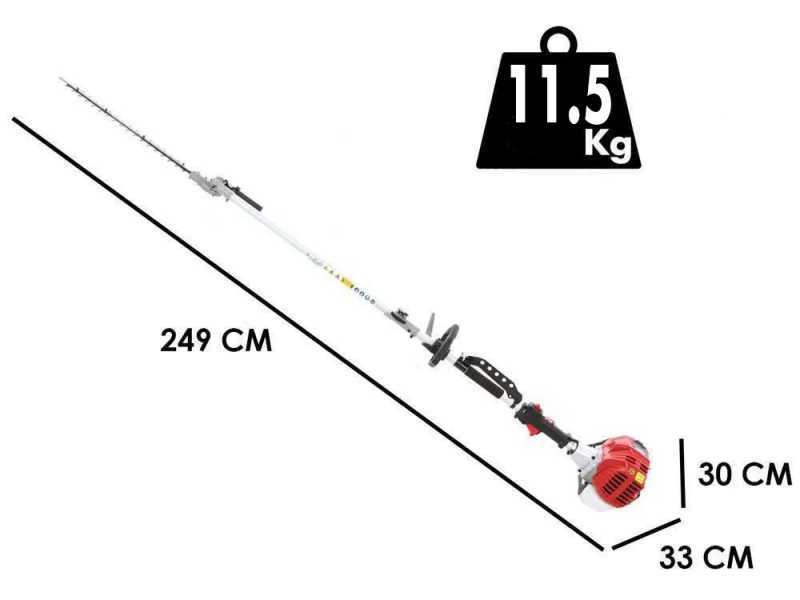 Cortasetos de mezcla 2 tiempos GeoTech GT-2 52 L - 52 cc