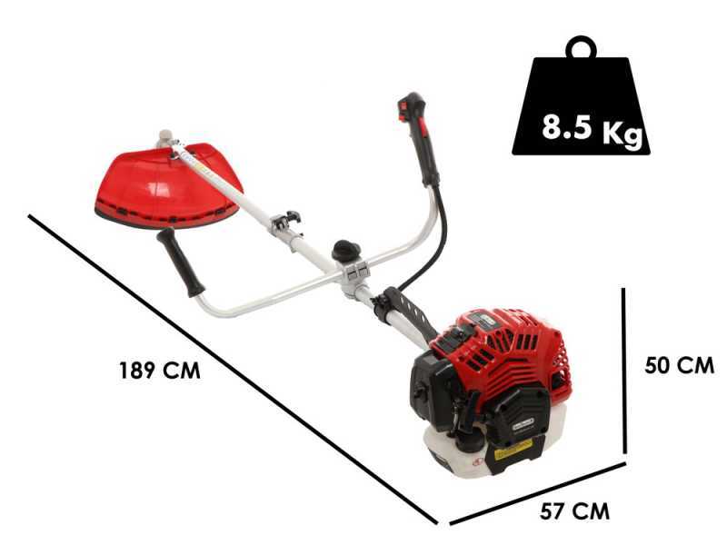 Desbrozadora de Gasolina 52cc con Arranque a Eléctrico y Aceite