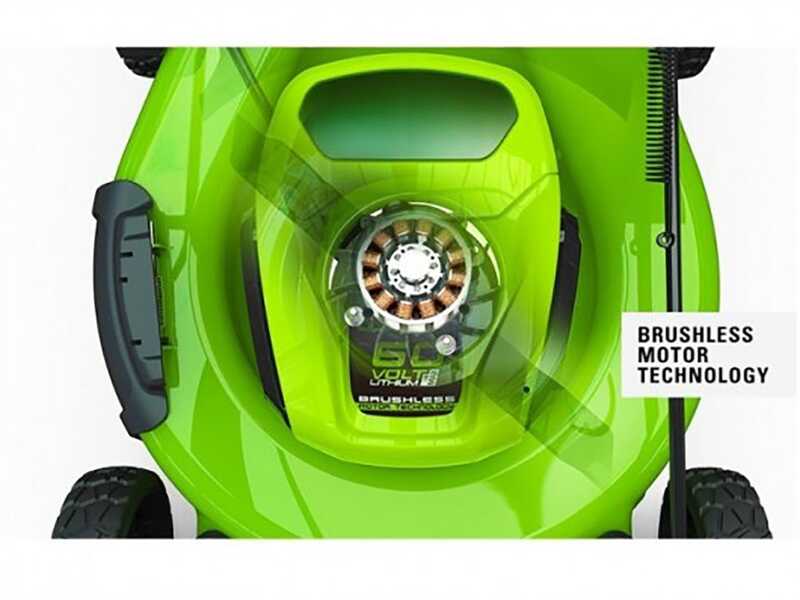 Cortac&eacute;sped de bater&iacute;a autopropulsado Greenworks GD60LM46SP - 60V/4Ah - 4en1