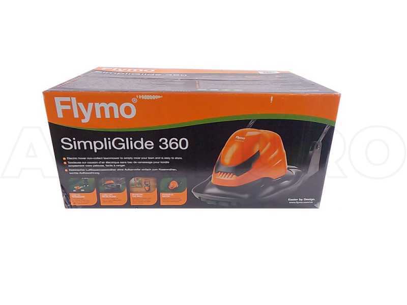 Flymo SimpliGlide 360 - Cortac&eacute;sped con coj&iacute;n de aire - 1800 W - Corte de 36 cm