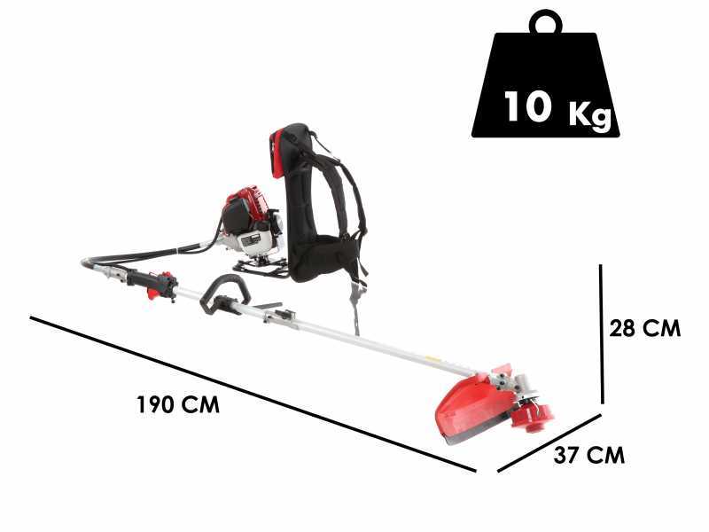 GeoTech GT-4 36 BP - Desbrozadora de mochila con motor de gasolina 4 tiempos